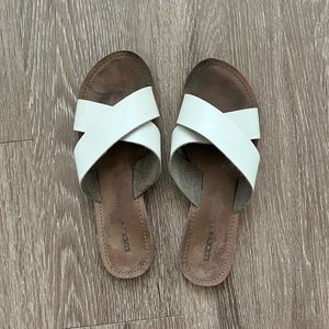 LUCKY BRAND Taylor leather slide size 8